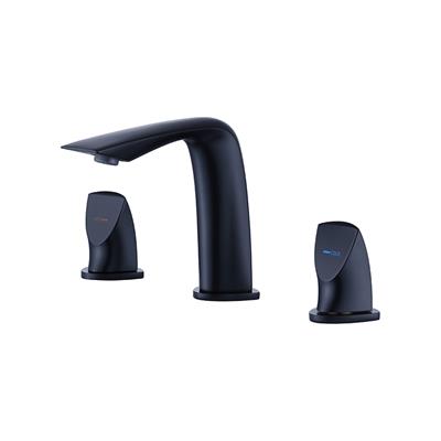 NEWARC LOFT 3 DELİKLİ LAVABO BATARYASI SİYAH