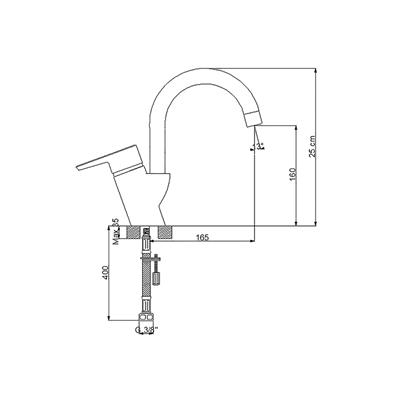 NEWARC MASTER DÖNERLİ LAVABO BATARYASI