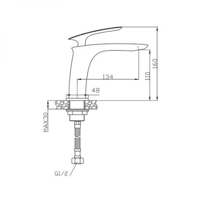 NEWARC 121521 SLİM LAVABO BATARYASI