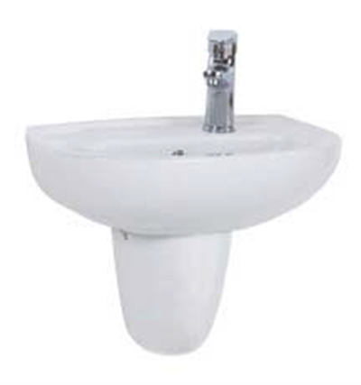 Creavit TP030 Yarım Ayak Oval Lavabo 30X45 cm Beyaz