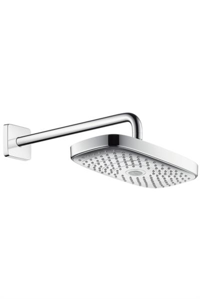 Raindance Select E 300 2jet Dikdörtgen Tepe Duşu Duvardan 390 mm Duş Dirseği İle Krom