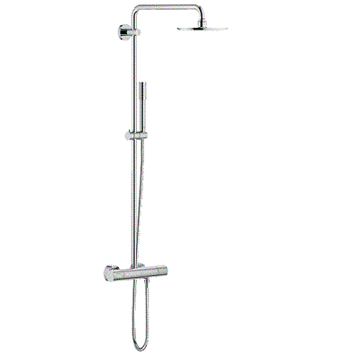 Rainshower® System 210 Duvara Monte Termostatik Duş Bataryalı Duş Sistemi Krom
