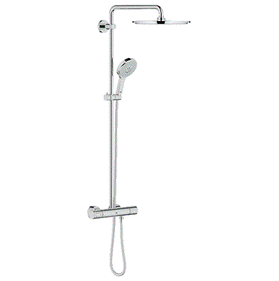 Rainshower® System 310 Duvara Monte Termostatik Duş Bataryalı Duş Sistemi Krom