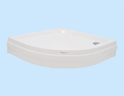 SANACRYL Akrilik Oval Panelli Duş Teknesi 70X70X21 cm Sifon Dahil