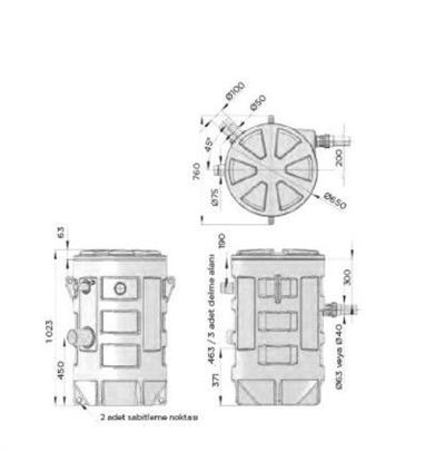 SANİHYDRO TEK POMPA BIÇAKLI MONOFAZE SANIFOS 280