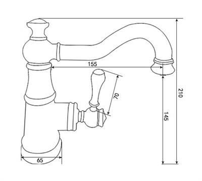 Topkapı Lavabo Armatürü Roz