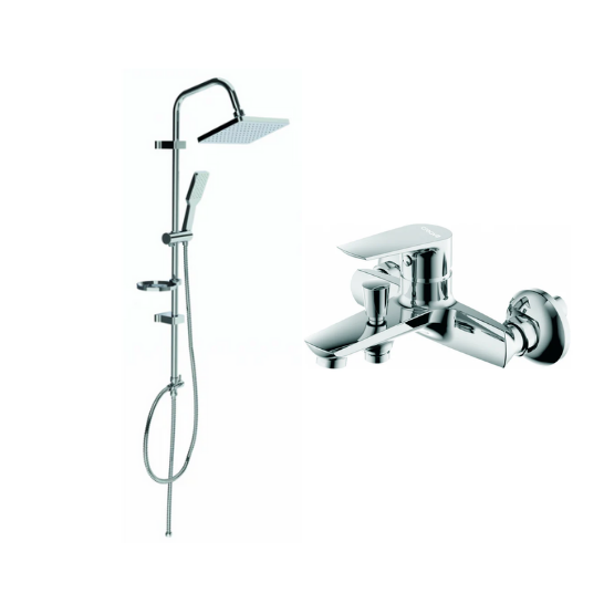 Creavit SH630 Solo İkili Duş Seti Takımı (Duş Sistemi+Banyo Bataryası)