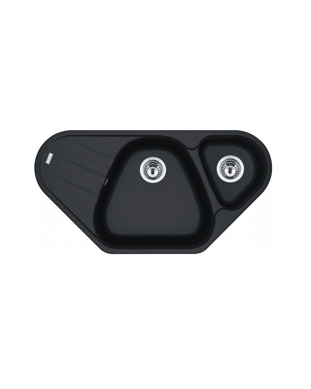 Franke Antea AZG 661 E Granit Köşe Nero 