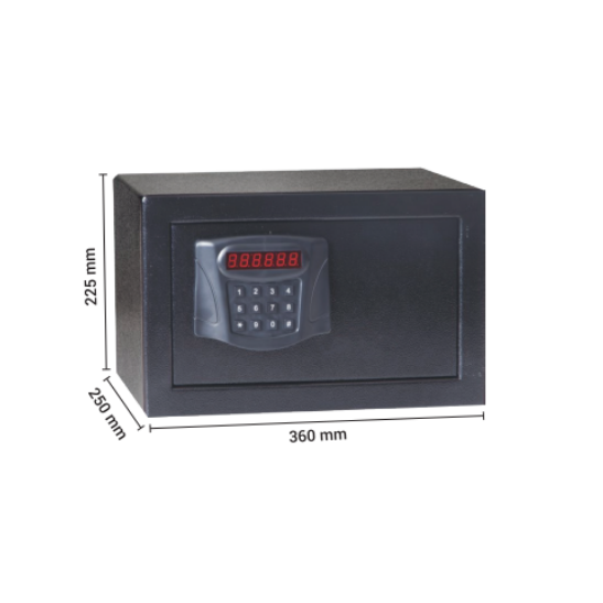 MEQ - 1219 / STANDART EBAT OTEL TİPİ DİJİTAL KASA
