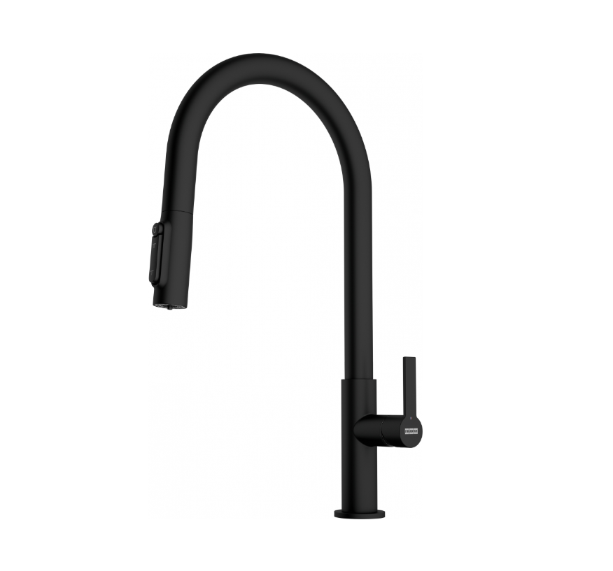 FRANKE Maris Slim Clear Water Matt Black Spiralli Mutfak Bataryası 120.0730.911