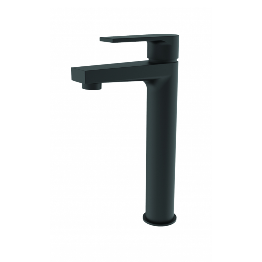 Creavit SR6500S Sharp Uzun Lavabo Bataryası - Mat Siyah