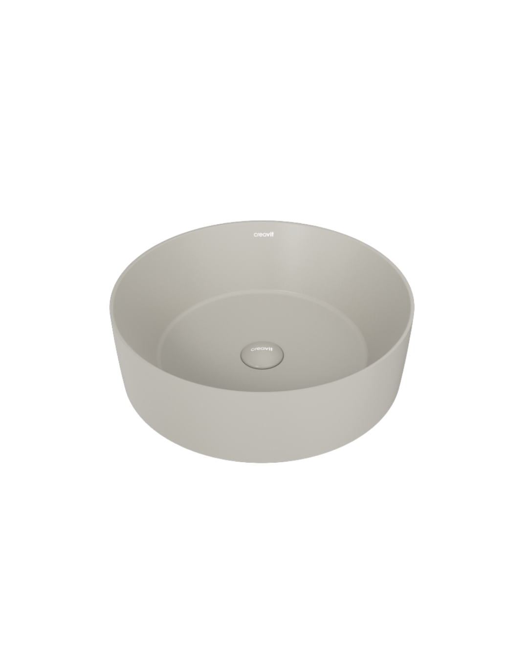 Creavit Nice Tezgah Üzeri Lavabo Ø45 cm Cool Grey Gri NC045.00CG