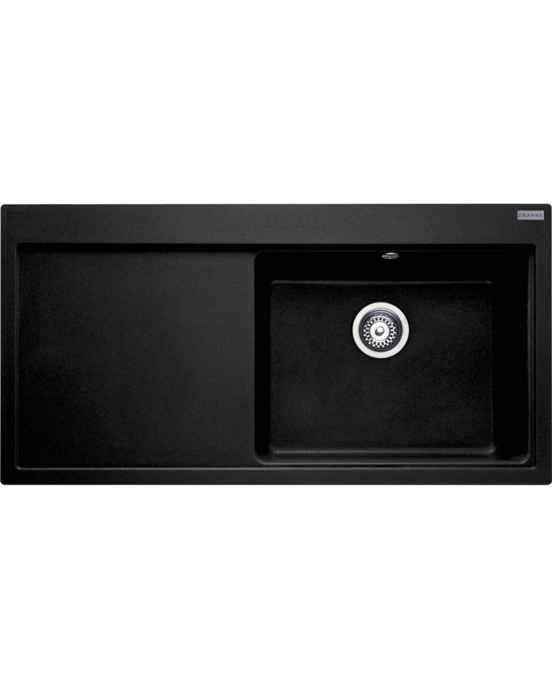 Franke Mythos MTG 611-100 Sol Damlalıklı Granit Evye Nero