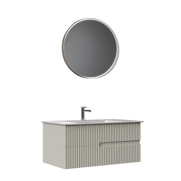 Orka Moonlight 70 CM Banyo Dolabı Takım Mat Vizon