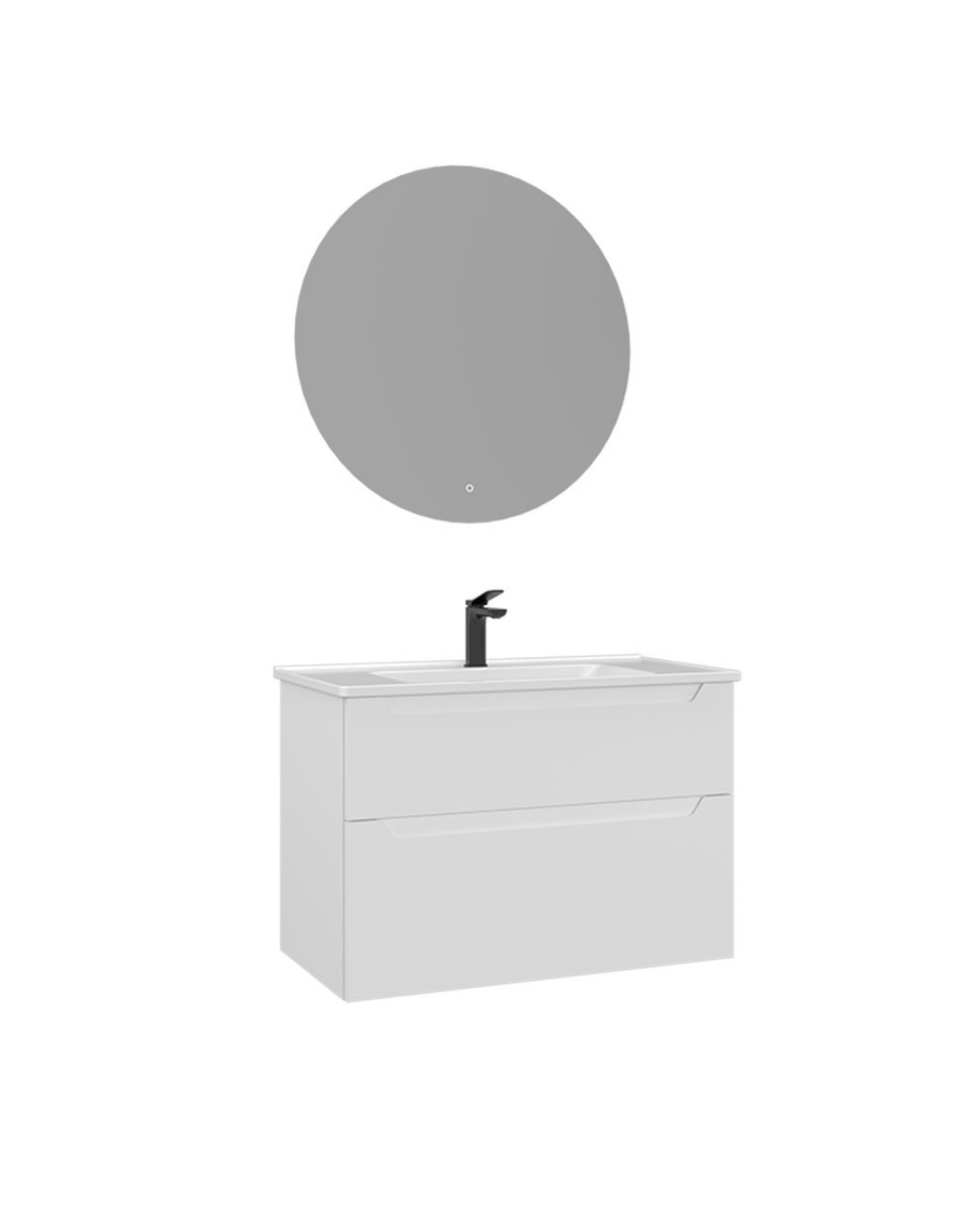 Orka Messina 85 cm Banyo Dolabı Takımı Led Aynalı Mat Kaşmir