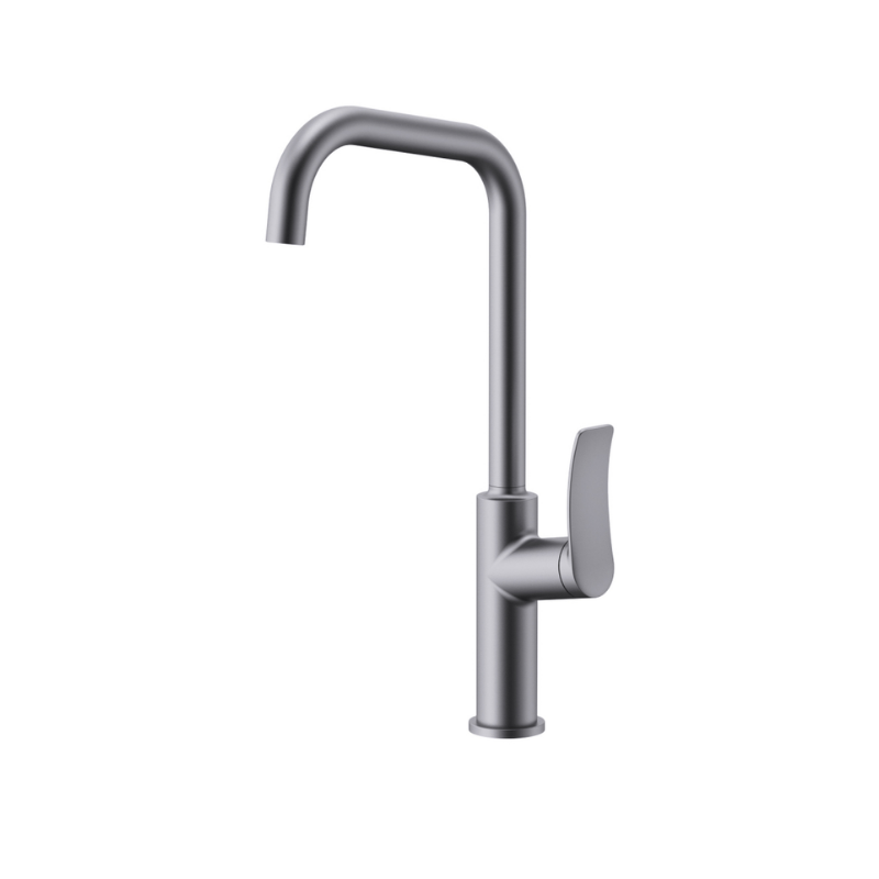 CREAVİT LU8500GR Lua Eviye Mutfak Bataryası Metalik Gri Armatürü