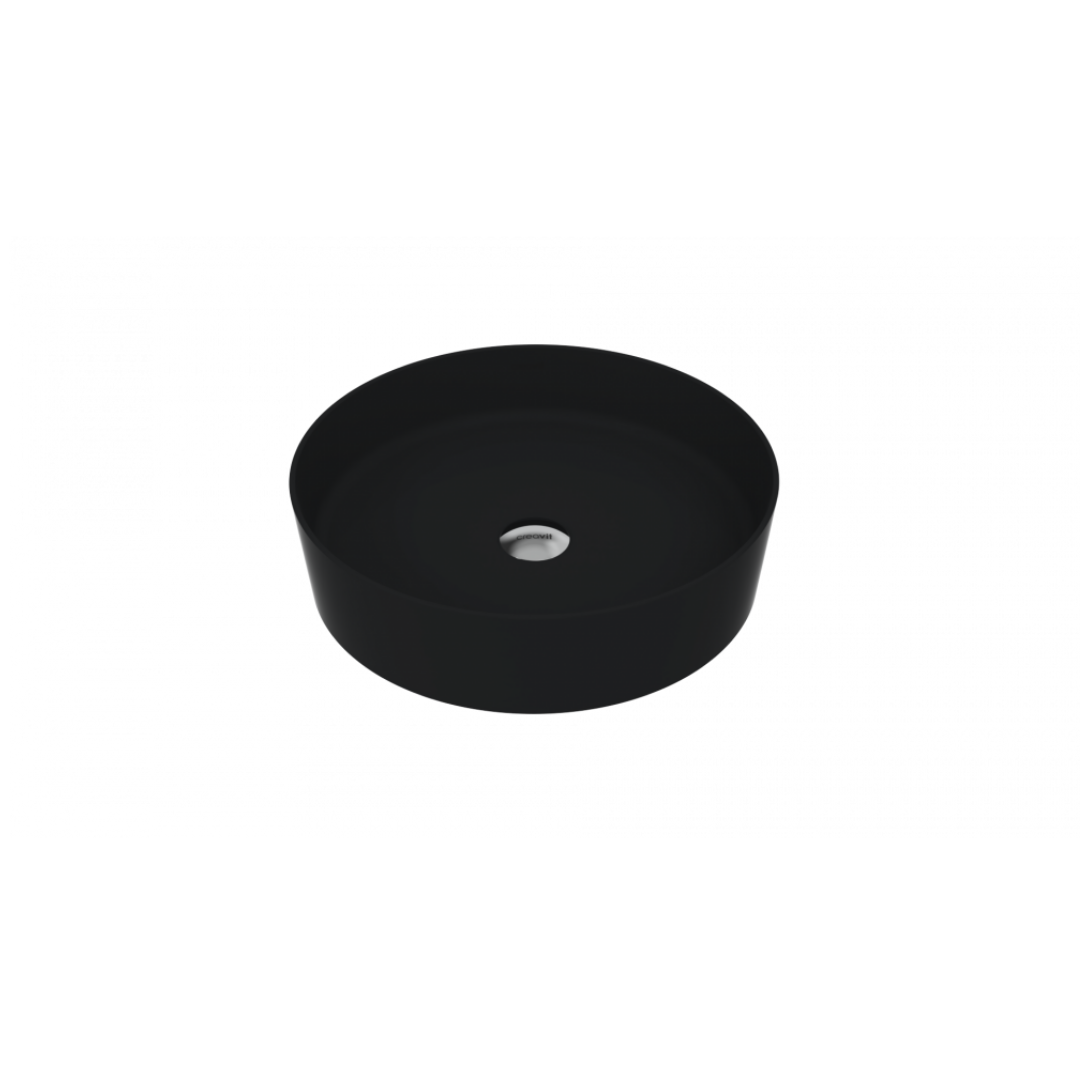 Creavit LP145-00KK Loop Yuvarlak Çanak Lavabo 45 cm Kömür Karası