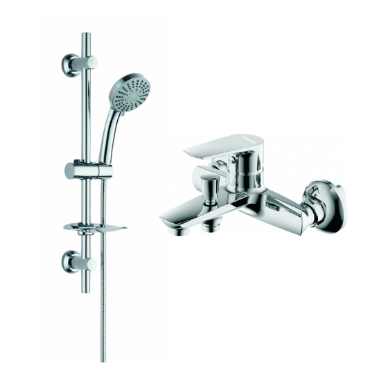 Creavit Sürgülü Duş Seti Takımı Sh425+ln2500