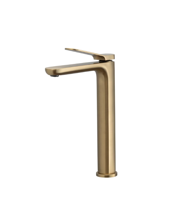 Orka Plus Moderna Yüksek Lavabo Armatürü Fırçalı Altın MDR 73107 BG