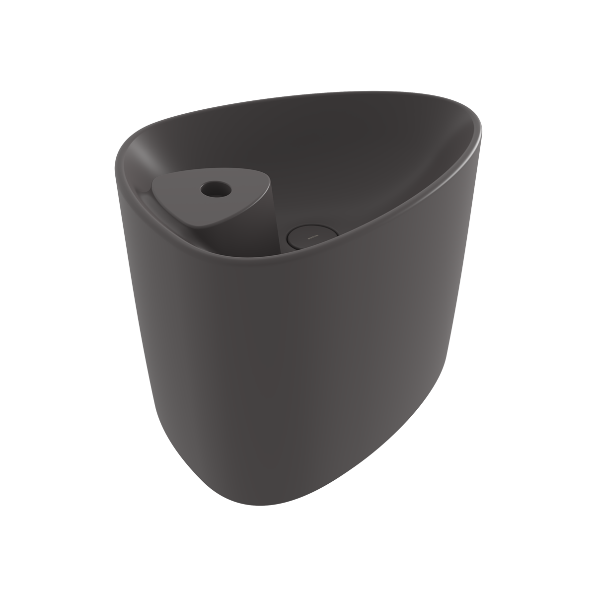 Bocchi Etna Tezgah Üstü Monoblok Lavabo Batarya Banklı Mat Antrasit 1343-020-0126