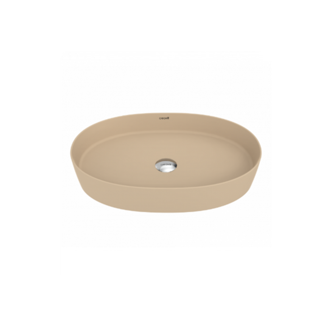 Creavit LP160 Loop Oval Çanak Lavabo 40x60 cm Mat Cappuccino