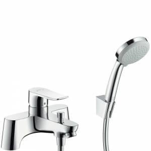 2 Delikli Kenarı Banyo Bataryası, Yönlendirici ve Croma 100 Vario El Duşu İle Birlikte Krom