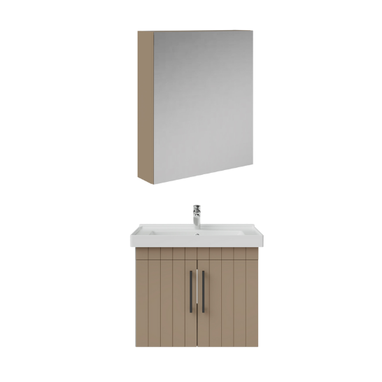 Creavit D20 Kapaklı Lavabo Dolabı Dolaplı Ayna Takımı Dafne 65 cm