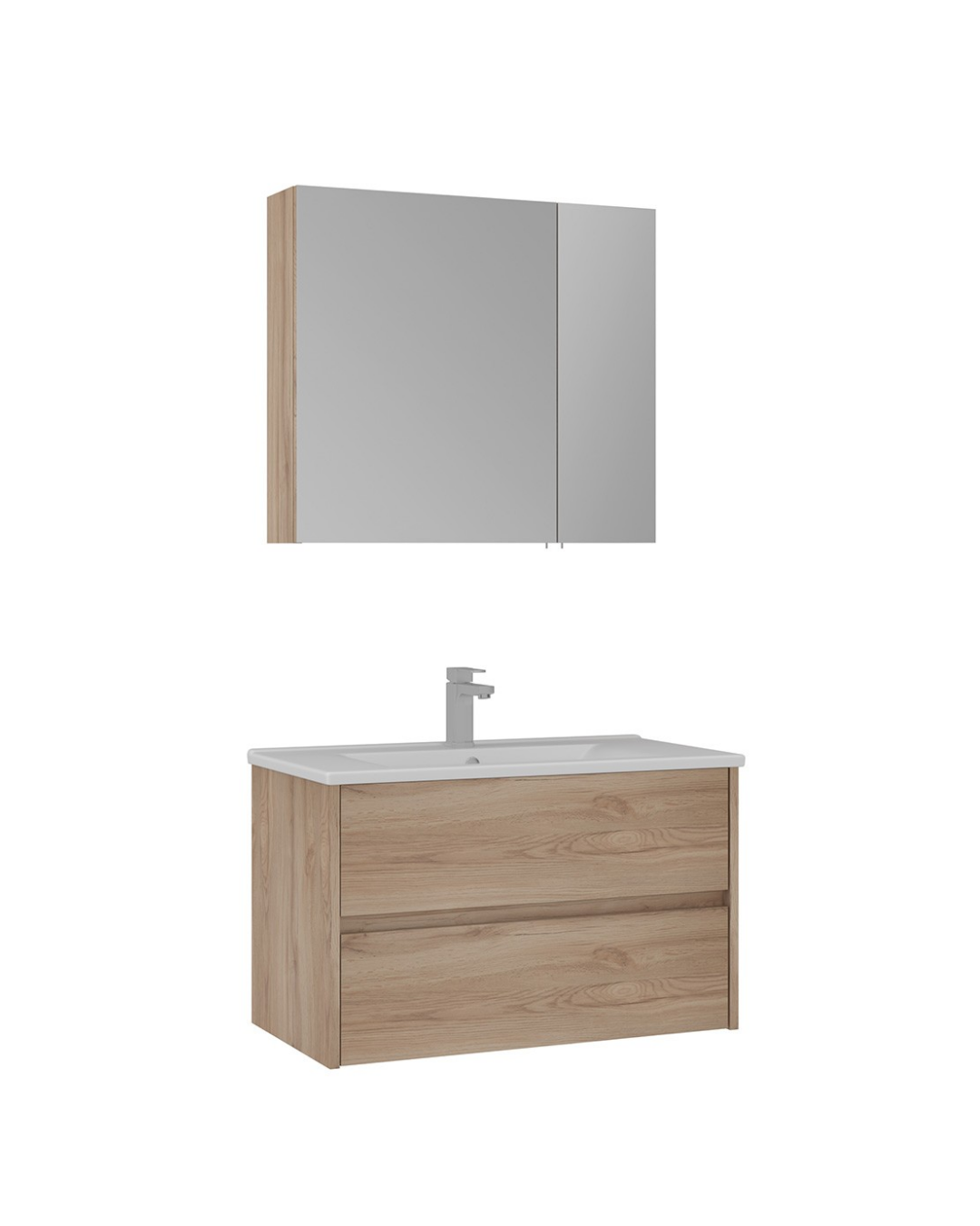 Orka Side 85 CM Çekmeceli Banyo Dolabı Takım Legnano