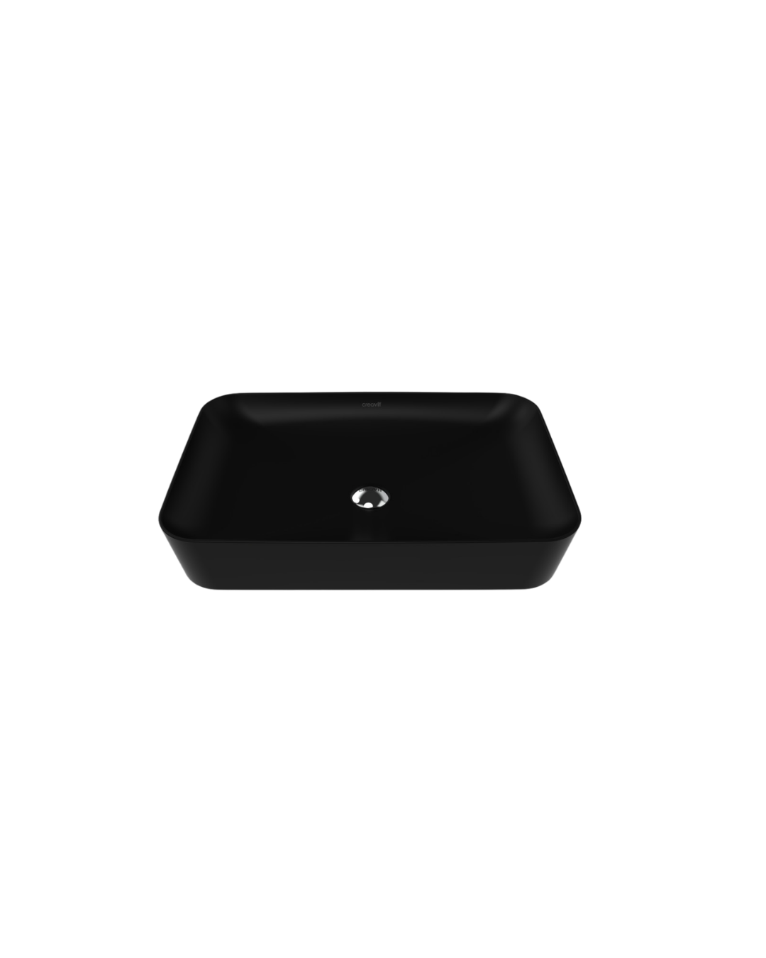 Creavit  Ultra Tezgah Üstü 40X60 cm Mat Siyah Lavabo UL060-00SM