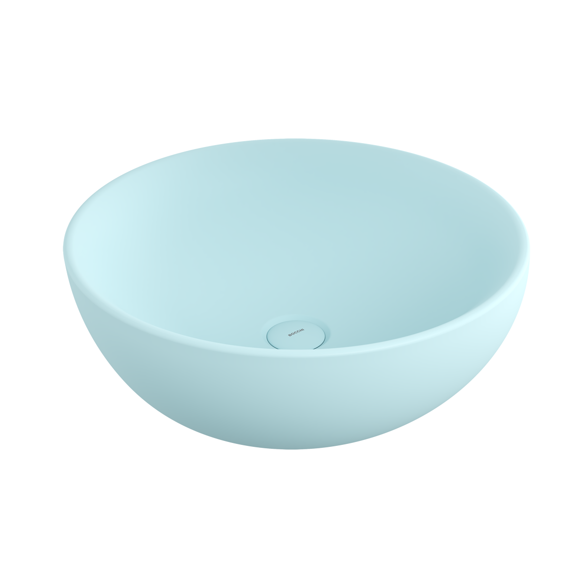 BOCCHİ 1119-029-0125 Venezia Çanak Lavabo 45 cm Mat Buz Mavisi