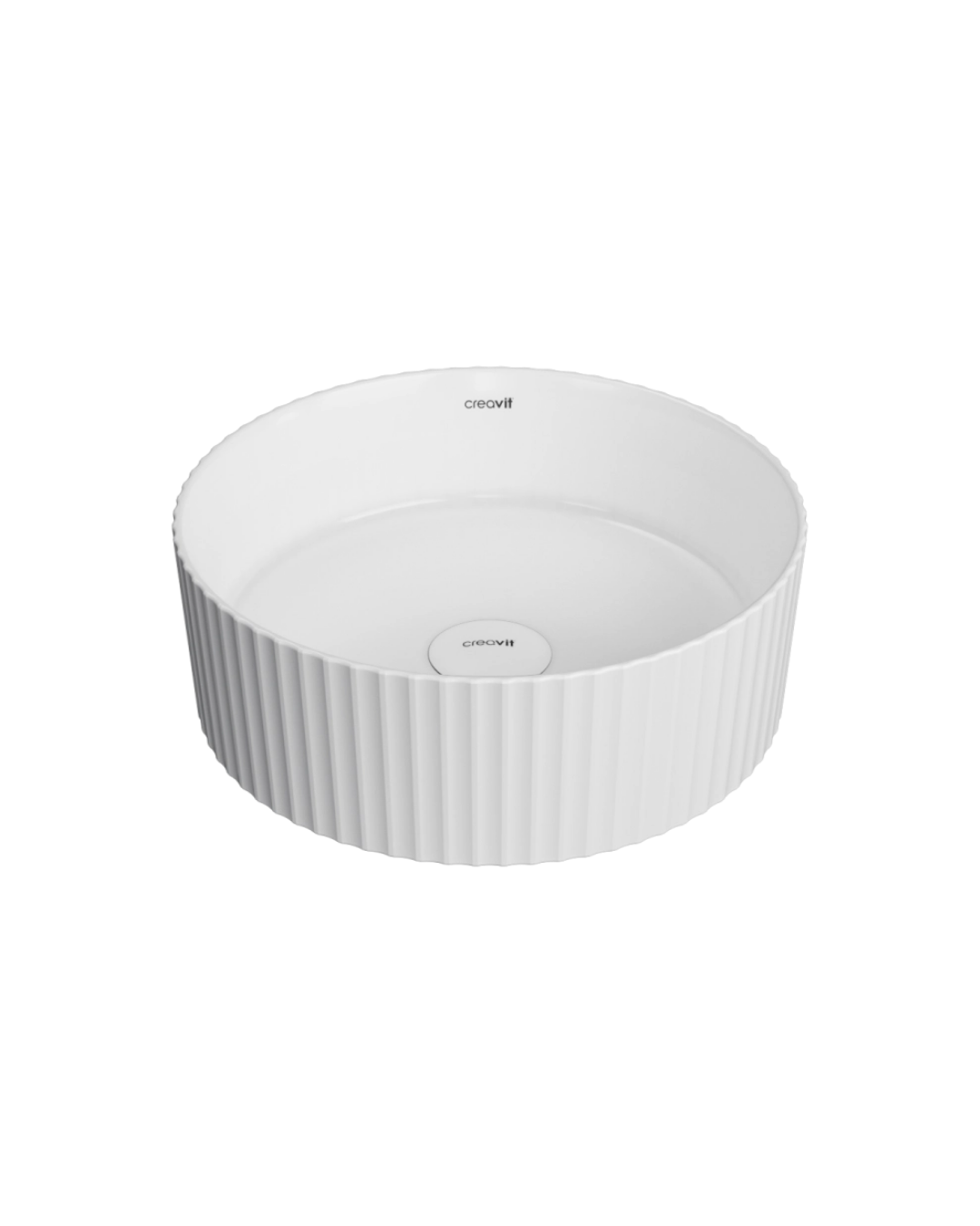 Creavit Trace 35 cm Tezgah Üstü Lavabo Parlak Beyaz