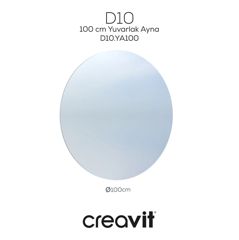 Creavit D10.DA100 D10 100 cm Yuvarlak Ayna