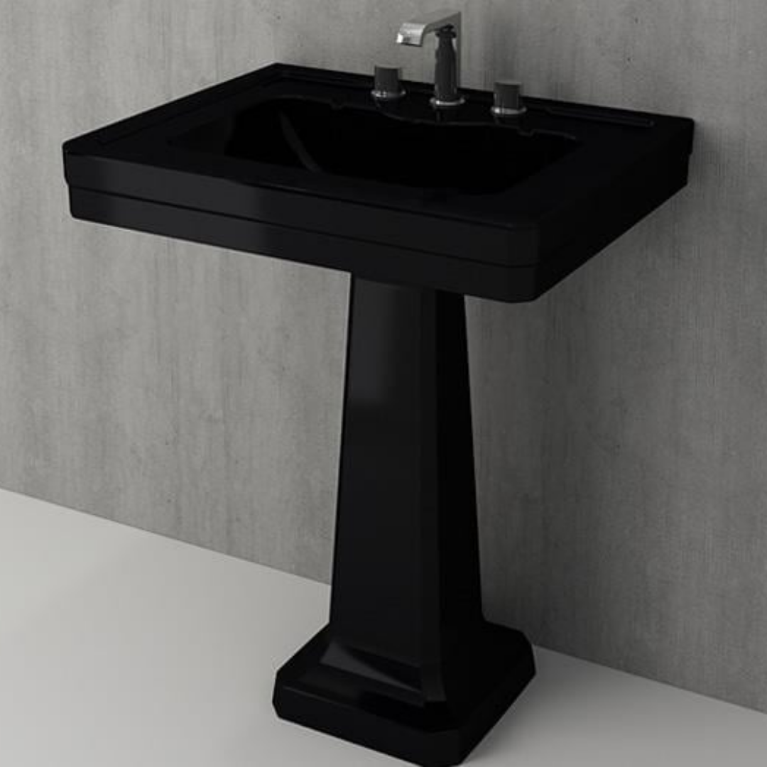 Bocchi Verona Lavabo 71 cm Parlak Siyah 1040-005-0126