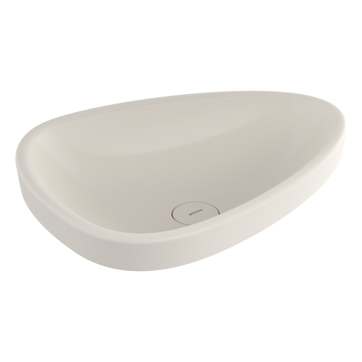 BOCCHİ 1112-014-0125 Etna Tezgah Üstü Lavabo 58 cm PARLAK BİSKÜVİ