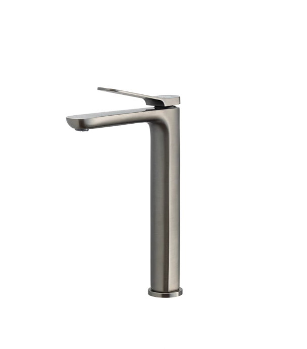 Orka Plus Moderna Yüksek Lavabo Armatürü Fırçalı Gri MDR 73107 GR