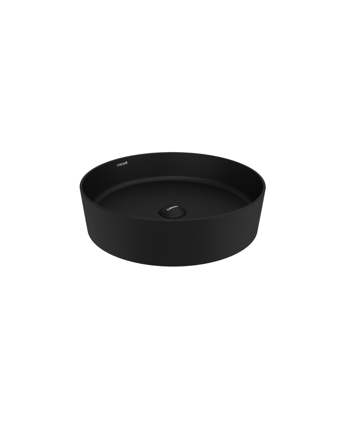 Creavit Loop Ø 45 cm Çanak Lavabo Mat Siyah LP145-00SM