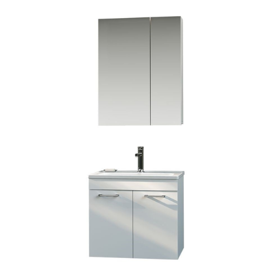 Orka Bafa 60 Cm Banyo Dolabı Takım Beyaz