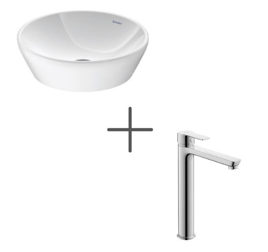 Duravit D-Neo 40 cm Çanak Lavabo Ve  A.1 Lavabo bataryası XL
