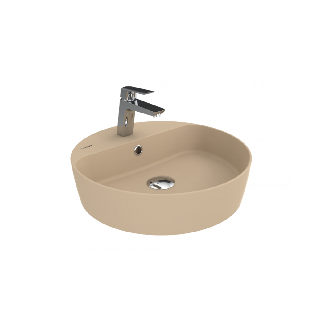 Creavit LP146  Loop Yuvarlak Çanak Lavabo Ø45 cm Mat Cappuccino