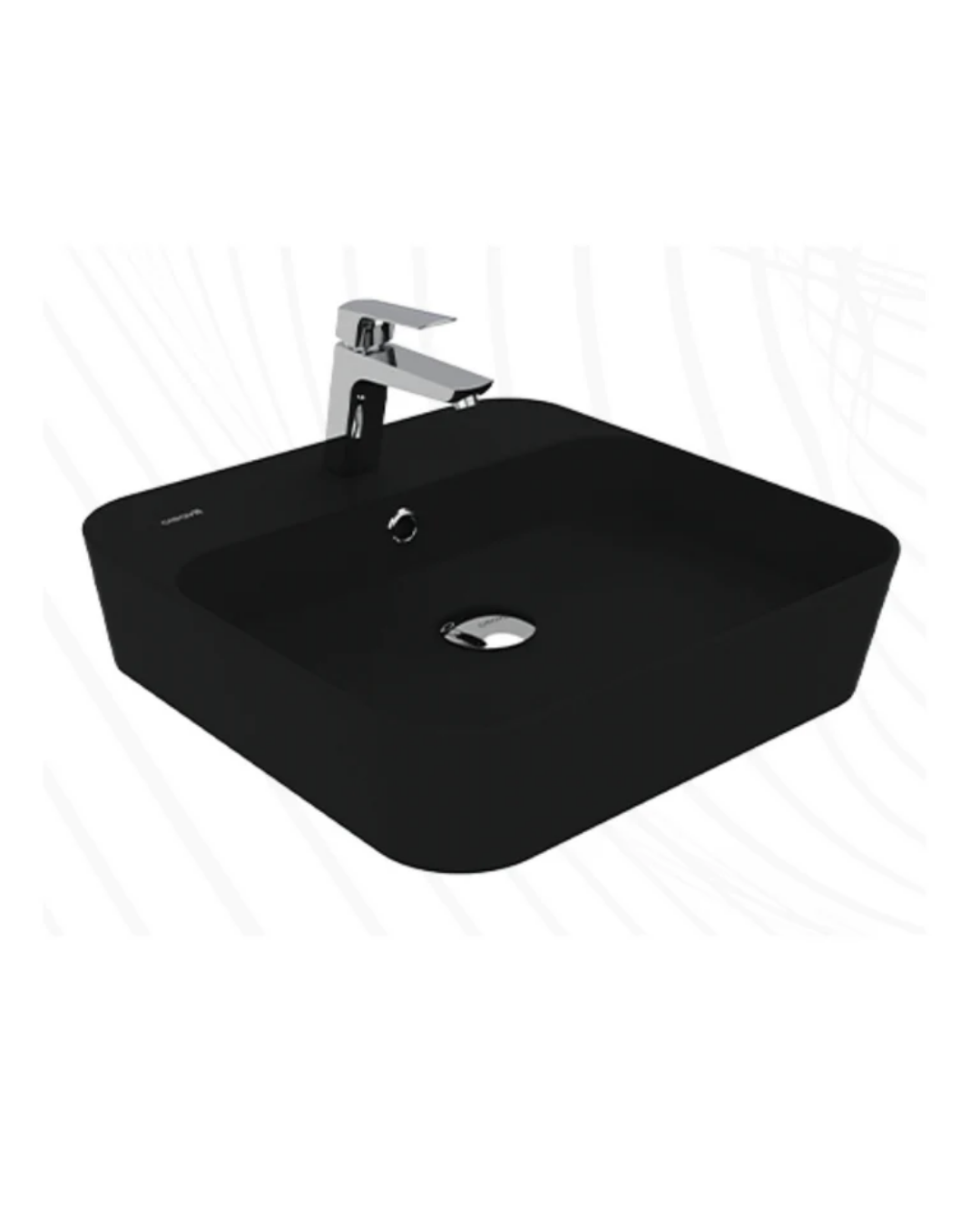 Creavit Loop Kare Çanak Lavabo - Kömür Karası LP046-00KK