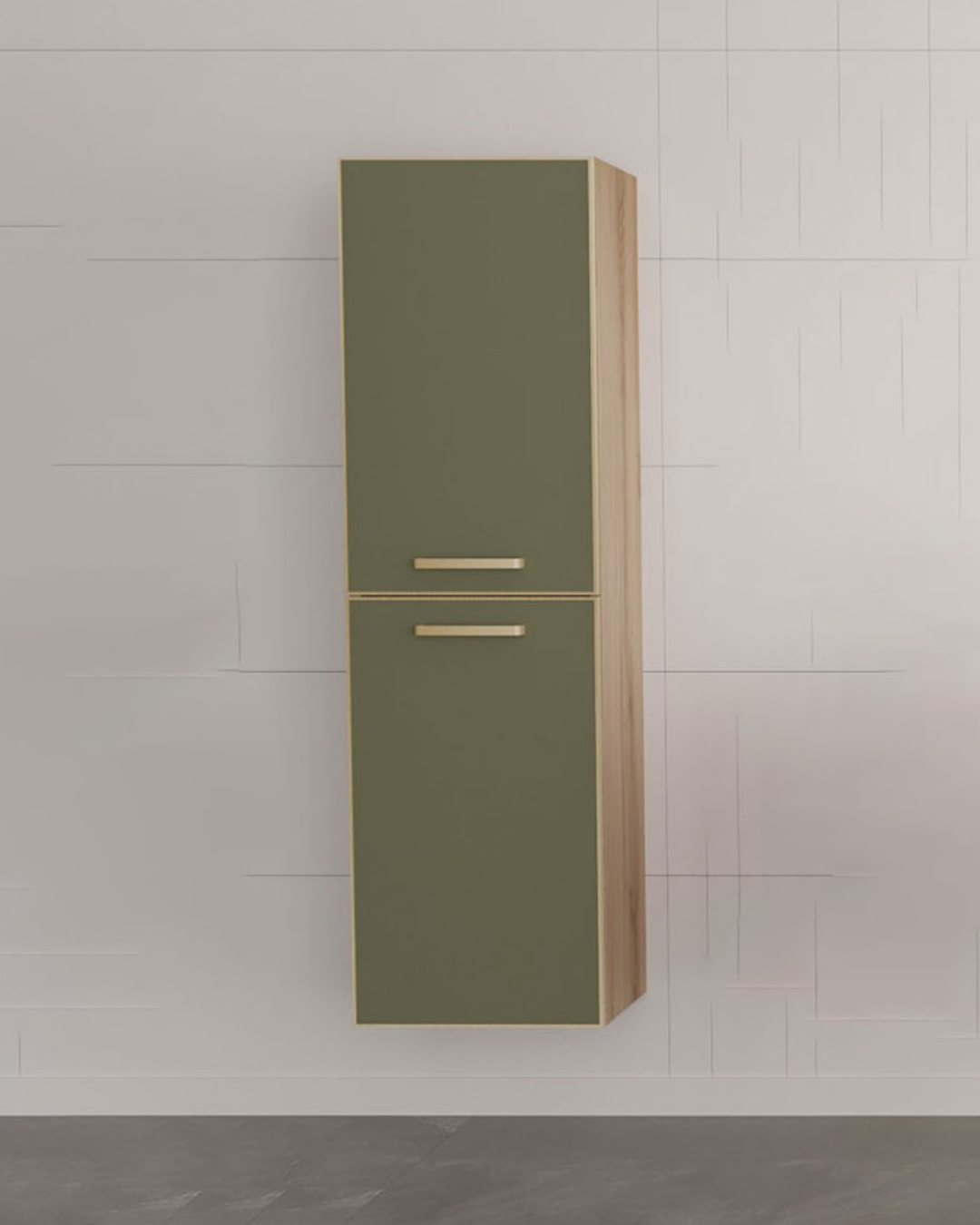 Orka Salerno 40 cm Banyo Boy Dolabı Mat Sardunya