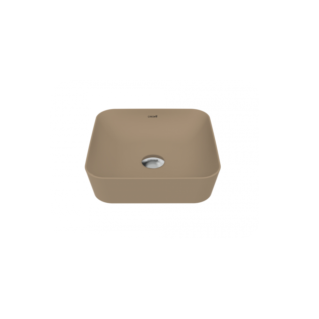 Creavit UL040 Tezgah Üstü 40 cm Cappicino Ultra Çanak Lavabo