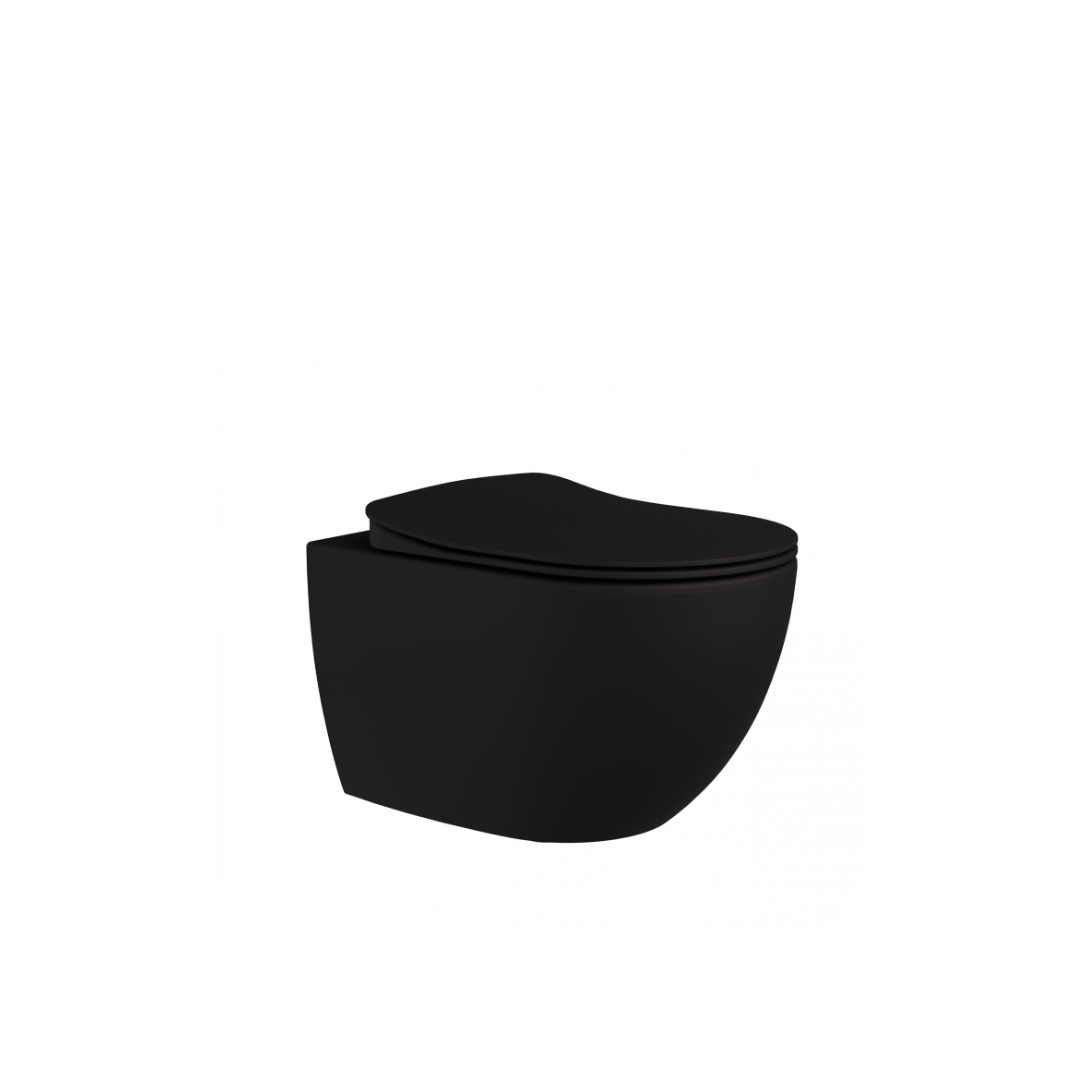 Creavit FE322-00SM00E-0000 Free Rim-Off Asma Klozet Mat Siyah