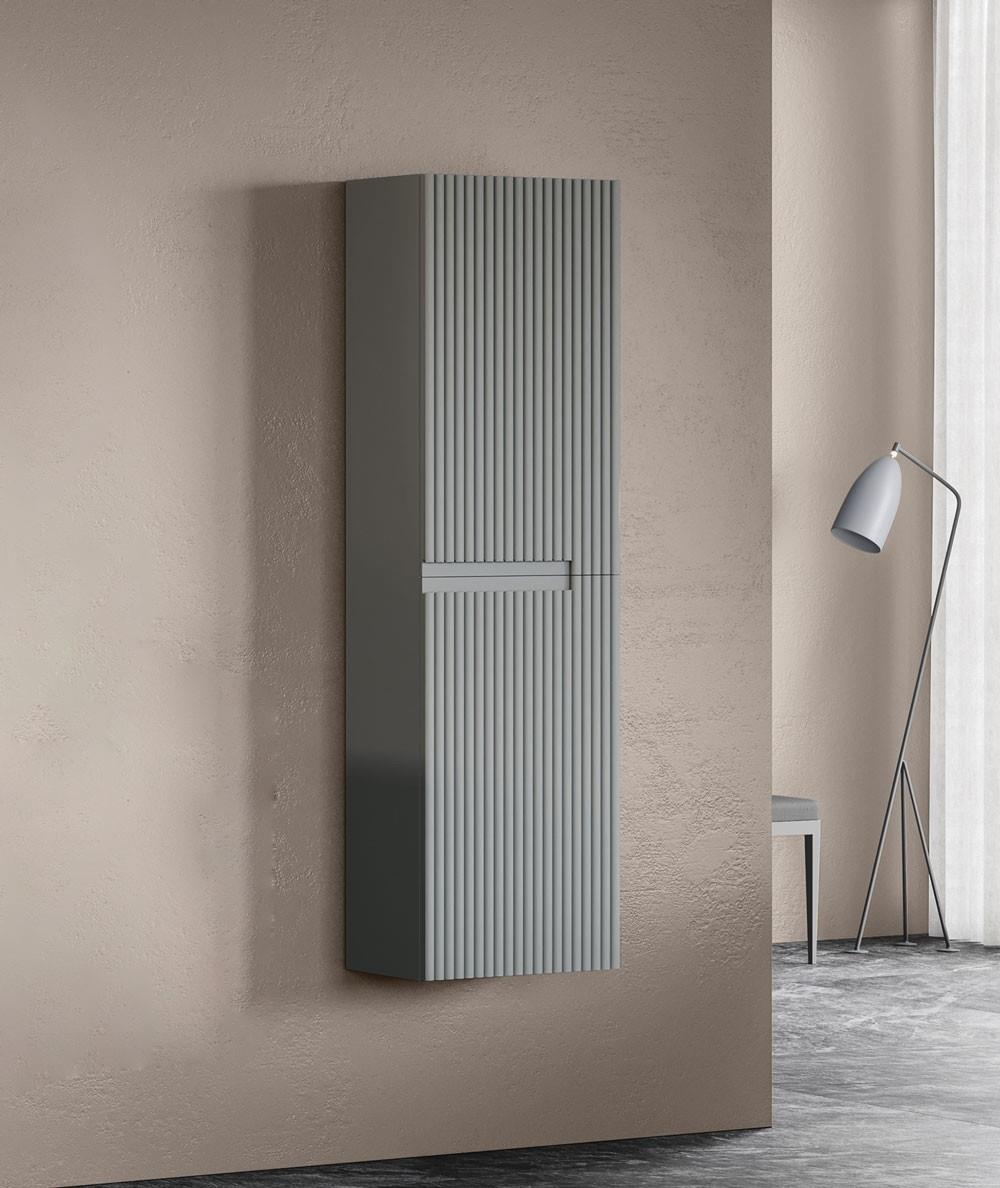 Orka Moonlight 40 CM Banyo Boy Dolabı Mat Gri