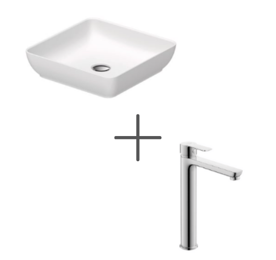 Duravit Sivida Çanak Lavabo 40 cm Mat Beyaz Ve A.1 Lavabo bataryası, XL