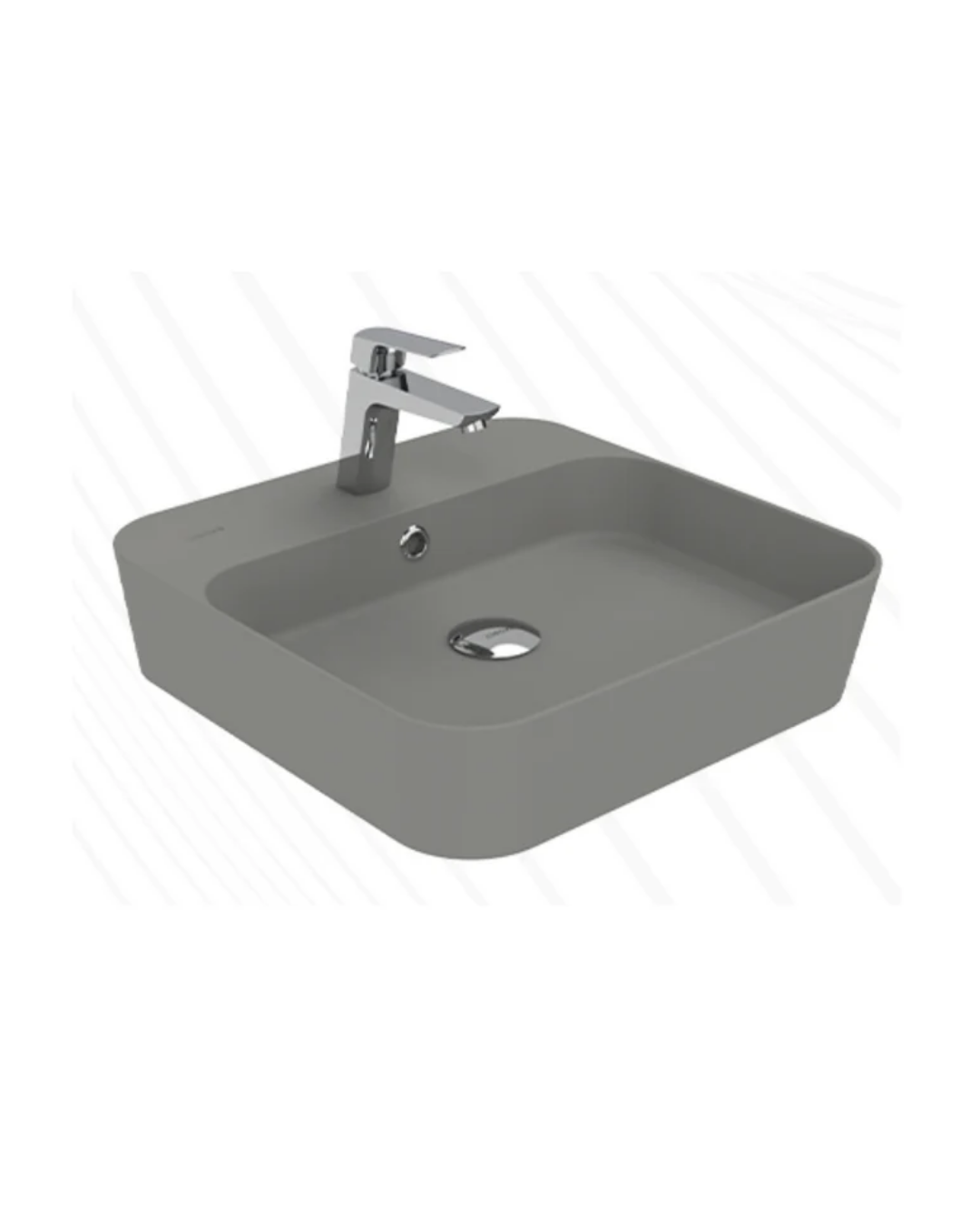 Creavit Loop Kare Çanak Lavabo - Cool Grey LP046-00CG