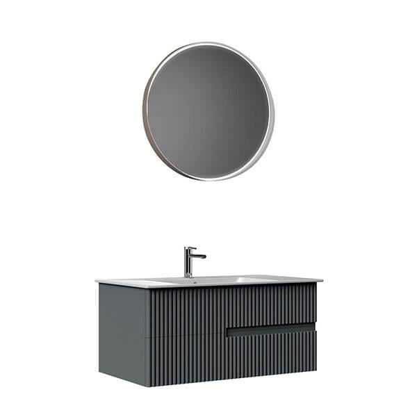 Orka Moonlight 70 CM Banyo Dolabı Takım Mat Antrasit