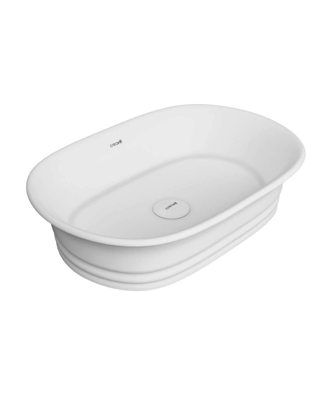 Creavit Tivoli 55 cm Tezgah Üstü Lavabo Beyaz