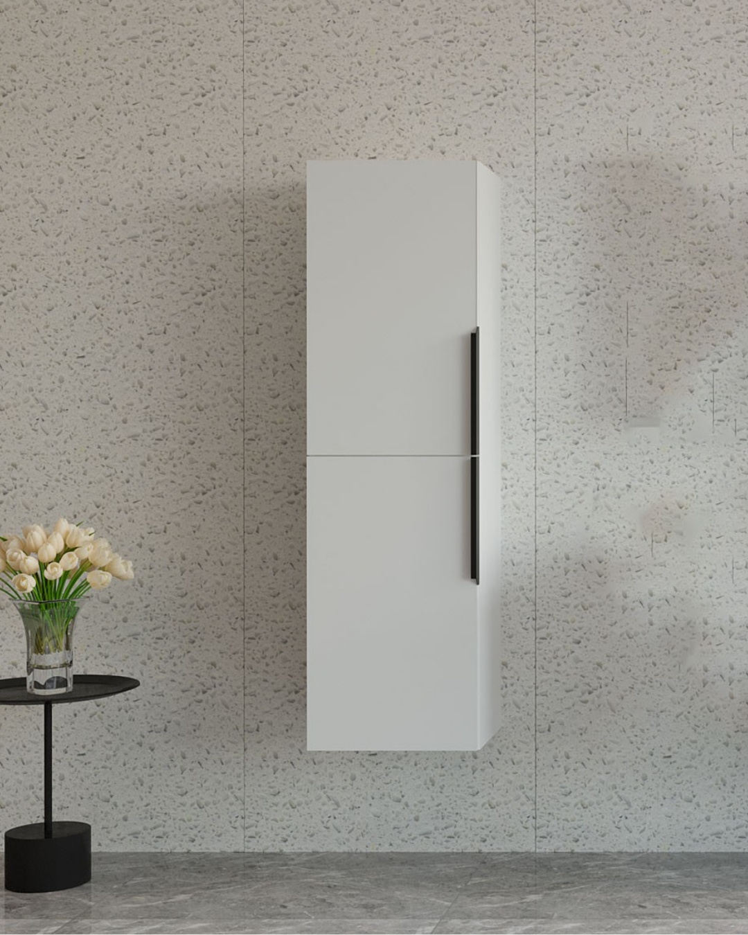 Orka Pure 40 cm Banyo Boy Dolabı Beyaz 