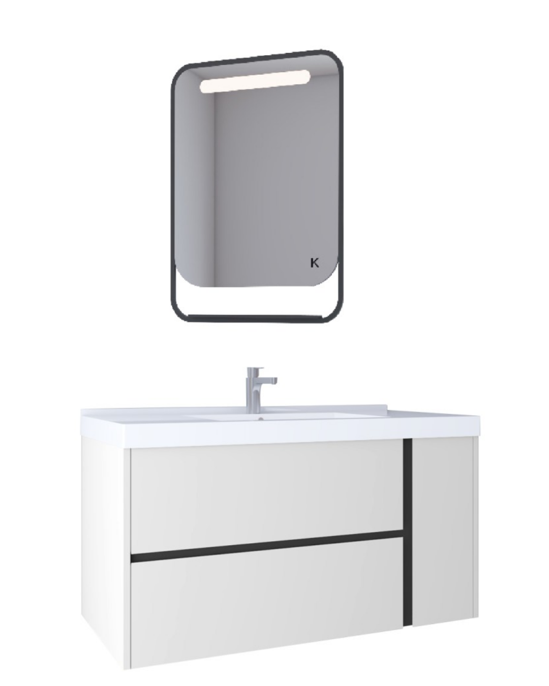 Kobos Linear Banyo Mobilyası Takımı Çekmeceli